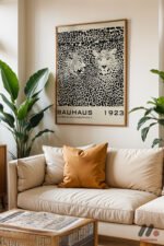 Bauhaus 1923 Leopar Desen Afişi Duvar Tablosu, Modern Ev Dekorasyonu - Görsel 6