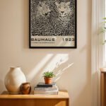 Bauhaus 1923 Leopar Desen Afişi Duvar Tablosu, Modern Ev Dekorasyonu