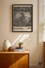 Bauhaus 1923 Leopar Desen Afişi Duvar Tablosu, Modern Ev Dekorasyonu