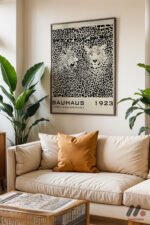 Bauhaus 1923 Leopar Desen Afişi Duvar Tablosu, Modern Ev Dekorasyonu - Görsel 3