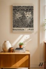 Bauhaus 1923 Leopar Desen Afişi Duvar Tablosu, Modern Ev Dekorasyonu - Görsel 8