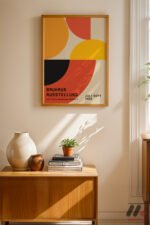 Bauhaus Ausstellung 1923 Afişi Duvar Tablosu, Modern Ev Dekorasyonu - Görsel 4