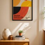 Bauhaus Ausstellung 1923 Afişi Duvar Tablosu, Modern Ev Dekorasyonu
