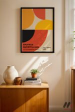 Bauhaus Ausstellung 1923 Afişi Duvar Tablosu, Modern Ev Dekorasyonu