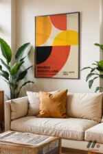 Bauhaus Ausstellung 1923 Afişi Duvar Tablosu, Modern Ev Dekorasyonu - Görsel 3