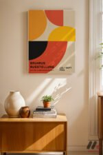 Bauhaus Ausstellung 1923 Afişi Duvar Tablosu, Modern Ev Dekorasyonu - Görsel 8