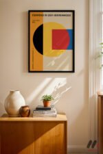 Bauhaus Herrenmode 1923 Afişi Duvar Tablosu, Modern Ev Dekorasyonu