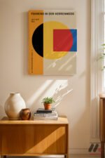 Bauhaus Herrenmode 1923 Afişi Duvar Tablosu, Modern Ev Dekorasyonu - Görsel 8
