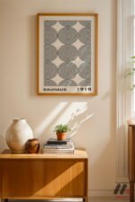 Bauhaus 1919 Spiral Desen Duvar Tablosu, Modern Ev Dekorasyonu - Görsel 4