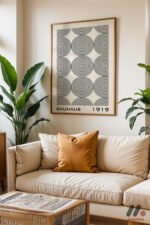 Bauhaus 1919 Spiral Desen Duvar Tablosu, Modern Ev Dekorasyonu - Görsel 6