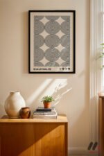 Bauhaus 1919 Spiral Desen Duvar Tablosu, Modern Ev Dekorasyonu