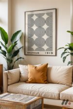 Bauhaus 1919 Spiral Desen Duvar Tablosu, Modern Ev Dekorasyonu - Görsel 3