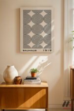 Bauhaus 1919 Spiral Desen Duvar Tablosu, Modern Ev Dekorasyonu - Görsel 8