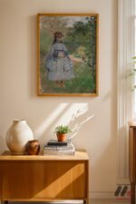 Claude Monet Bahçede Kız Çocuk Duvar Tablosu, Sanatsever Hediyesi - Görsel 8