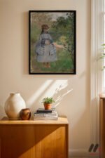 Claude Monet Bahçede Kız Çocuk Duvar Tablosu, Sanatsever Hediyesi - Görsel 4