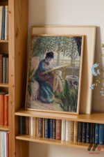 Claude Monet Serada Kadın Duvar Tablosu, Sanatsever Hediyesi - Görsel 5