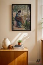 Claude Monet Serada Kadın Duvar Tablosu, Sanatsever Hediyesi