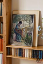 Claude Monet Serada Kadın Duvar Tablosu, Sanatsever Hediyesi - Görsel 2