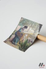 Claude Monet Serada Kadın Duvar Tablosu, Sanatsever Hediyesi - Görsel 7