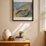 Claude Monet Dolceacqua Köprüsü Duvar Tablosu, Sanatsever Hediyesi