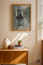 Claude Monet Tekne Atölyesi Duvar Tablosu, Sanatsever Hediyesi - Görsel 4