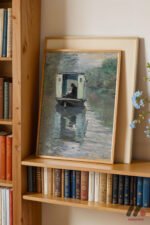 Claude Monet Tekne Atölyesi Duvar Tablosu, Sanatsever Hediyesi - Görsel 5