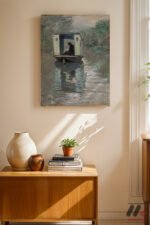 Claude Monet Tekne Atölyesi Duvar Tablosu, Sanatsever Hediyesi - Görsel 8