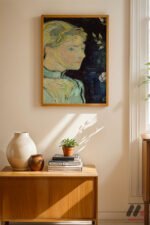 Van Gogh Kadın Portresi Duvar Tablosu, Sanatsever Hediyesi - Görsel 4