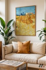 Van Gogh Buğday Demetleri Duvar Tablosu, Sanatsever Hediyesi - Görsel 6