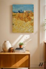 Van Gogh Buğday Demetleri Duvar Tablosu, Sanatsever Hediyesi - Görsel 8