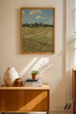 Van Gogh Tarla Manzarası Duvar Tablosu, Sanatsever Hediyesi - Görsel 4