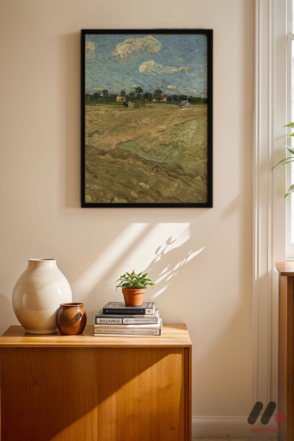 mdw-tbl-0532_ab4-3.jpg Van Gogh Tarla Manzarası Duvar Tablosu, Sanatsever Hediyesi - Görsel 1