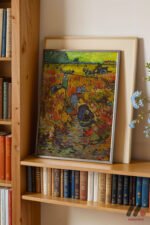 Van Gogh Kırmızı Bağ Duvar Tablosu, Sanatsever Hediyesi - Görsel 2