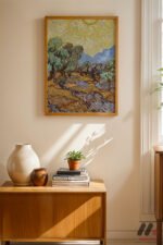 Van Gogh Zeytin Ağaçları Duvar Tablosu, Sanatsever Hediyesi - Görsel 4