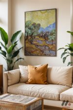 Van Gogh Zeytin Ağaçları Duvar Tablosu, Sanatsever Hediyesi - Görsel 3