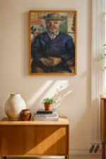 Van Gogh Erkek Portresi Duvar Tablosu, Sanatsever Hediyesi - Görsel 4