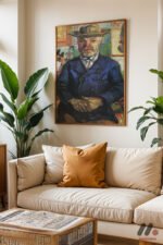Van Gogh Erkek Portresi Duvar Tablosu, Sanatsever Hediyesi - Görsel 6