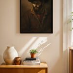Rembrandt Şapkalı Adam Portresi Duvar Tablosu, Sanatsever Hediyesi
