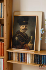 Rembrandt Kürklü Asilzade Duvar Tablosu, Sanatsever Hediyesi - Görsel 5