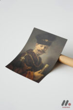 Rembrandt Kürklü Asilzade Duvar Tablosu, Sanatsever Hediyesi - Görsel 7