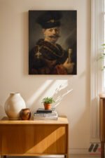 Rembrandt Kürklü Asilzade Duvar Tablosu, Sanatsever Hediyesi - Görsel 2