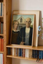 Grant Wood American Gothic Duvar Tablosu, Sanatsever Hediyesi - Görsel 5