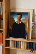 Grant Wood Erkek Portresi Duvar Tablosu, Sanatsever Hediyesi - Görsel 2