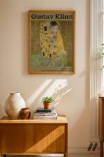 Gustav Klimt Öpücük Duvar Tablosu, Sanatsever Hediyesi - Görsel 4