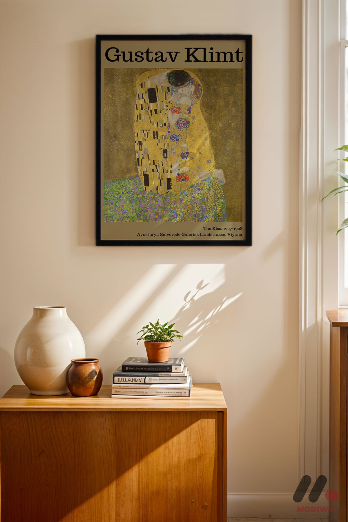 mdw-tbl-0544_ab4-3.jpg Gustav Klimt Öpücük Duvar Tablosu, Sanatsever Hediyesi - Görsel 1