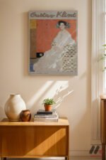 Gustav Klimt Kadın Portresi Duvar Tablosu, Sanatsever Hediyesi - Görsel 2