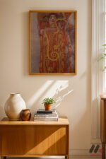 Gustav Klimt Altın Figür Duvar Tablosu, Sanatsever Hediyesi - Görsel 4