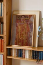 Gustav Klimt Altın Figür Duvar Tablosu, Sanatsever Hediyesi - Görsel 5