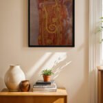 Gustav Klimt Altın Figür Duvar Tablosu, Sanatsever Hediyesi