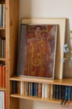 Gustav Klimt Altın Figür Duvar Tablosu, Sanatsever Hediyesi - Görsel 2